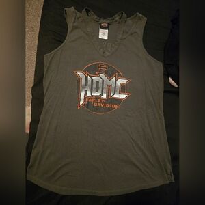Harley-Davidson Army Green Tank Top
